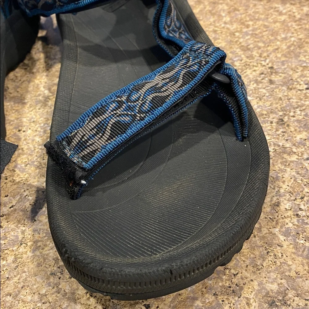 Teva 6584 Sandals Water Walking Hiking Blue Black Gray US 11 USED Mens
